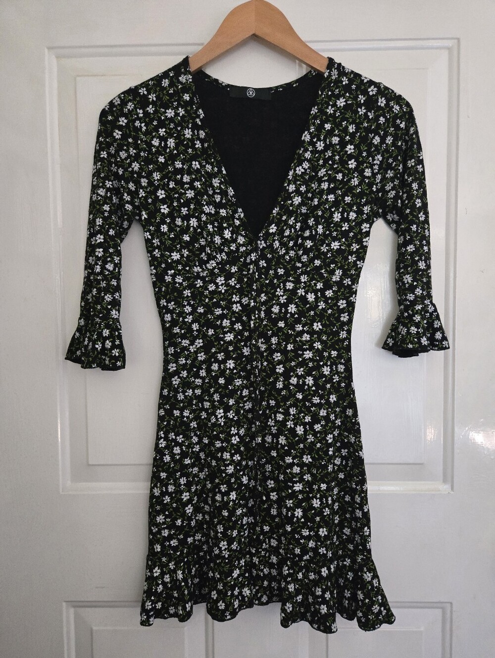 Floral V-Neck Fit & Flare Dress